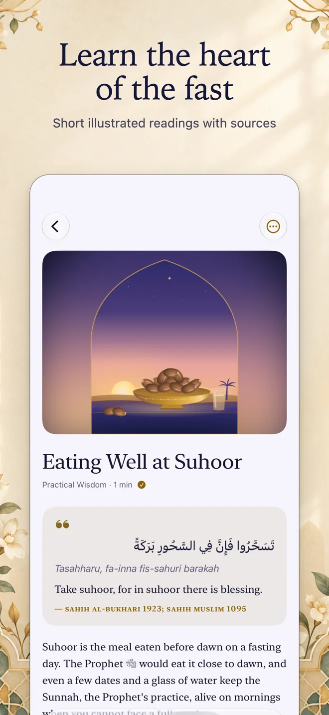Sawm — Fasting learning guides