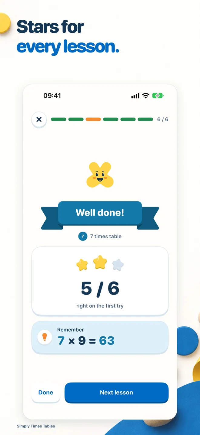 Simply Times Tables — Completed lesson